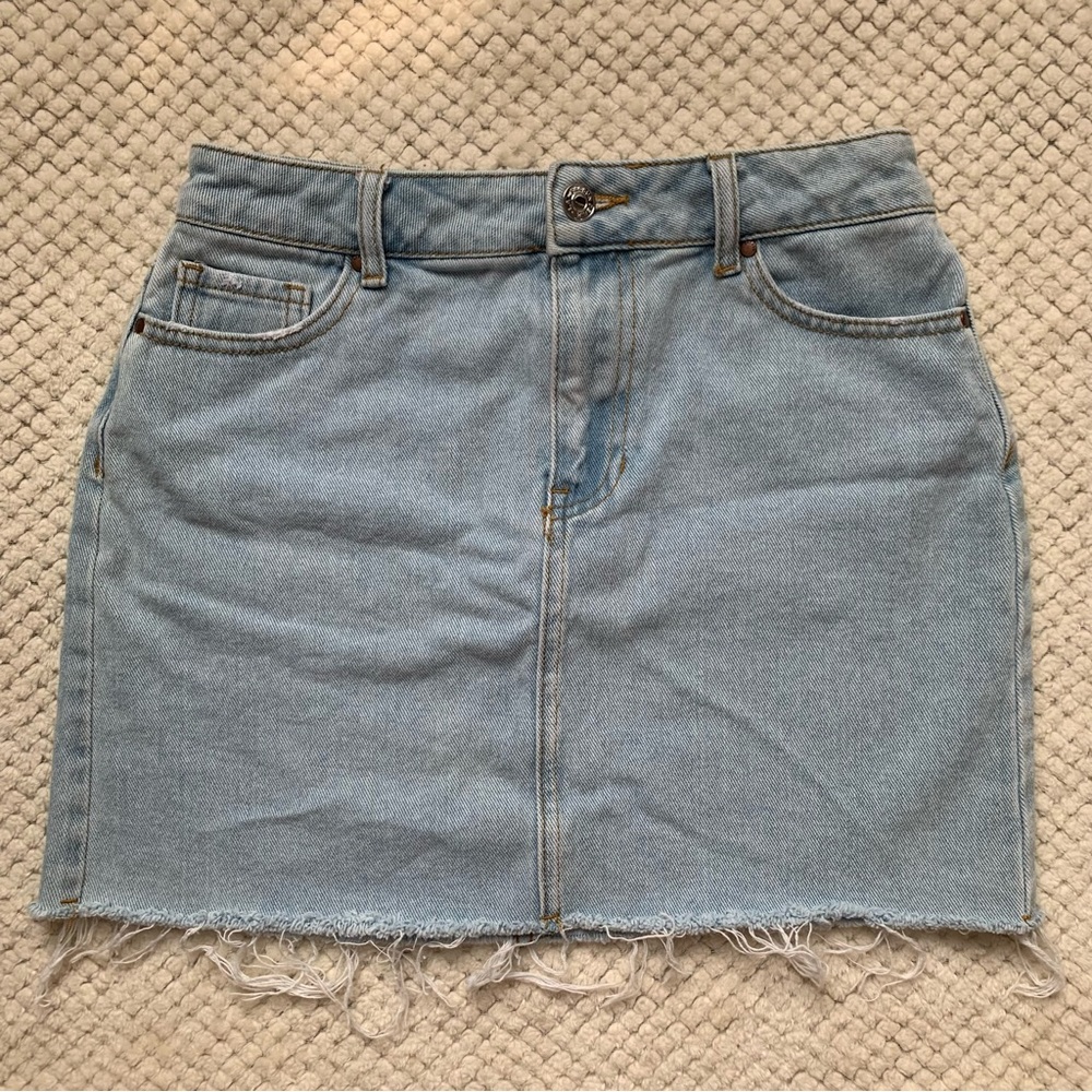 Pacsun Light Wash Denim Skirt